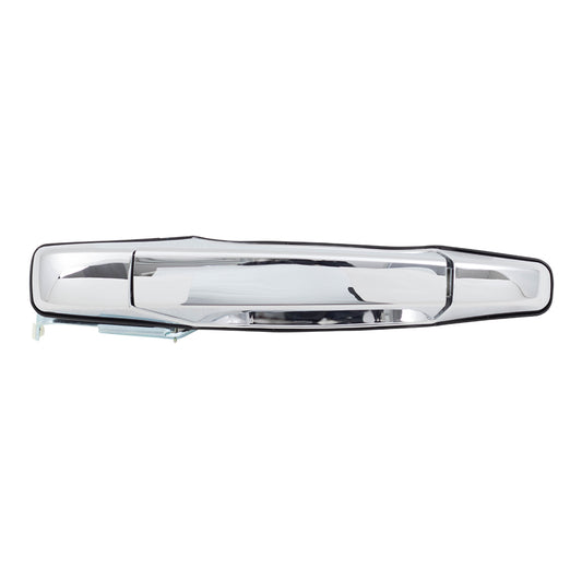 Brock Replacement Passengers Outside Rear Chrome Door Handle compatible with 07-13 Silverado Sierra Pickup Truck 25960522