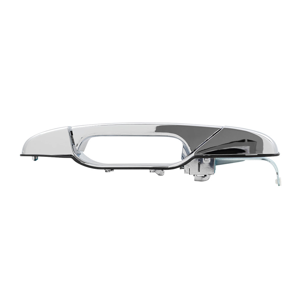 Brock Replacement Passengers Outside Rear Chrome Door Handle compatible with 07-13 Silverado Sierra Pickup Truck 25960522