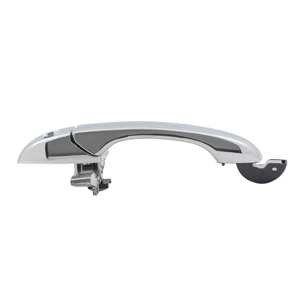 Brock Replacement Drivers Outside Front Chrome Door Handle with Keyhole Compatible with 2005-2010 300