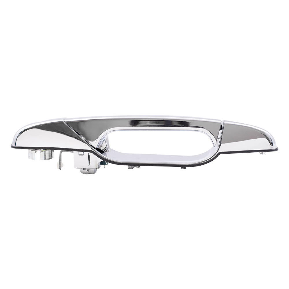 Brock Replacement Passengers Outside Front Chrome Door Handle w/ Keyhole compatible with SUV Pickup Truck 22738722