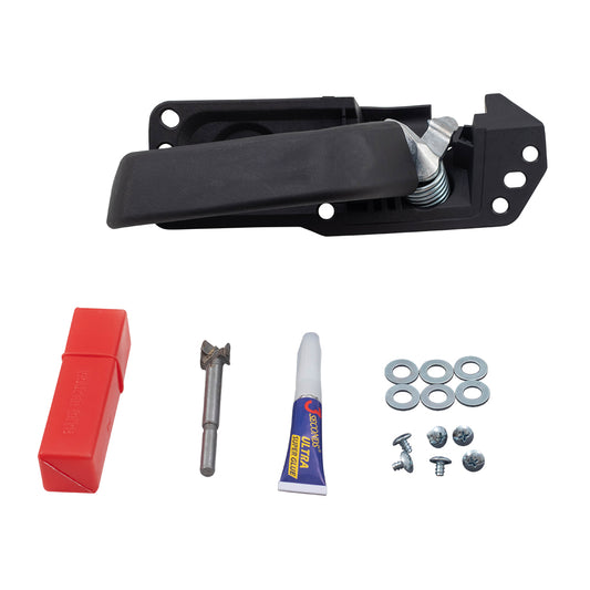 Brock Replacement Driver Side Inside Door Handle Repair Kit with Lever, Base & Hardware Compatible with 2007-2013 Silverado 1500 & Sierra 1500/ 2007-2014 Silverado 2500/3500 & 2007-2014 Sierra