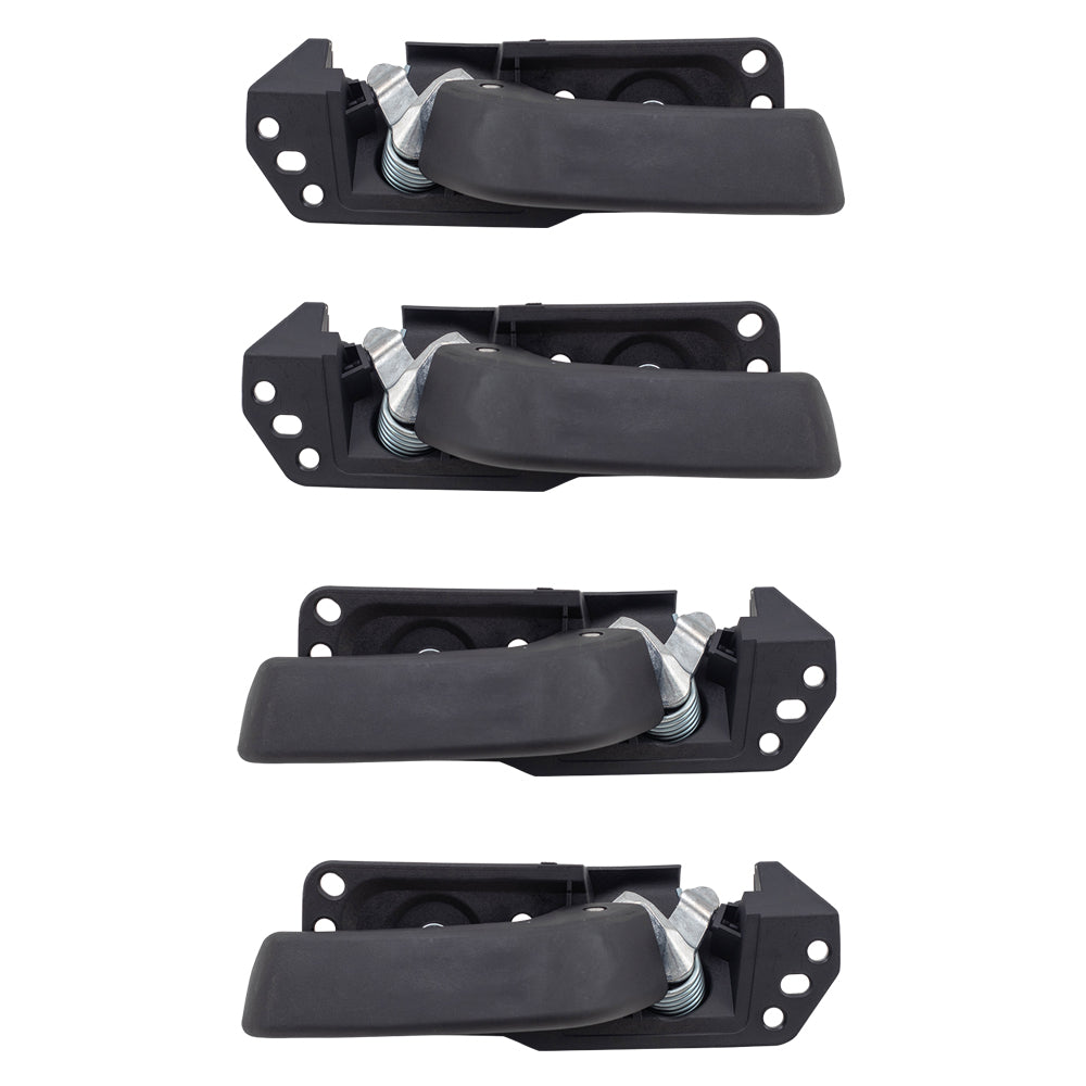 Brock Replacement Driver and Passenger Side Inside Door Handle Repair Kits 4 Piece Set Compatible with 2007-2013 Silverado 1500 & Sierra 1500/ 2007-2014 Silverado 2500/3500 & 2007-2014 Sierra