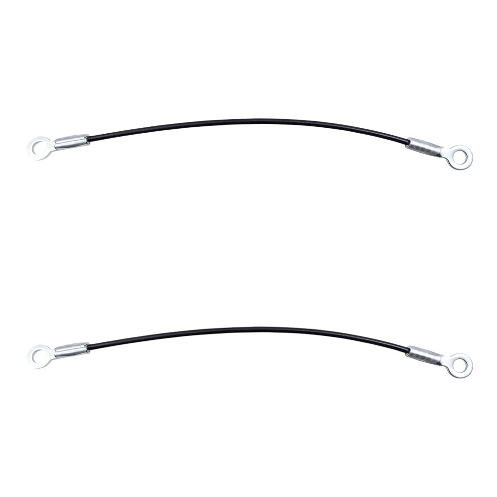 Brock Replacement Pair of Rear Tailgate Liftgate Cables Compatible with 78-96 SUV E3TZ9843052A