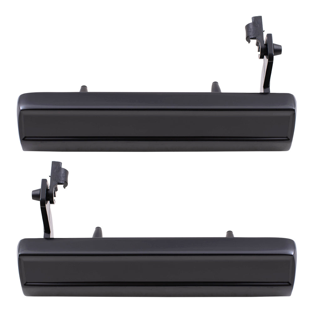 Brock Replacement Pair Set Outside Door Handles compatible with Pickup SUV 15969376 20338488