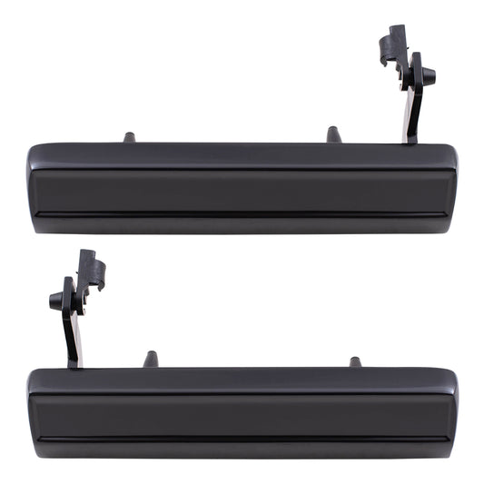 Brock Replacement Pair Set Outside Door Handles compatible with Pickup SUV 15969376 20338488