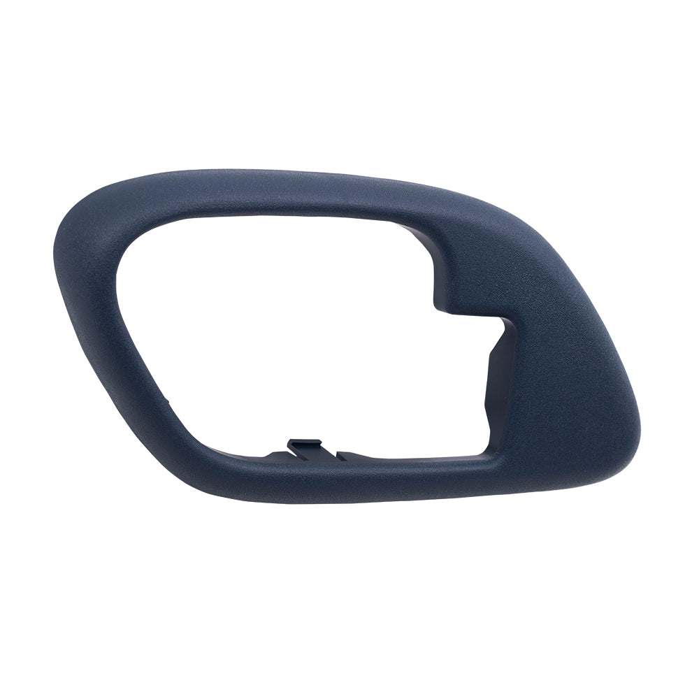 Brock Replacement Driver and Passenger Inside Inner Blue Door Handle Trim Bezels Compatible with Pickup Escalade Tahoe Suburban Yukon