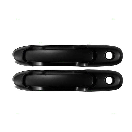 Brock Replacement Drivers and Passengers Outside Outer Sliding Door Handles with Keyhole compatible with 98-03 Sienna Van 6923008010C0