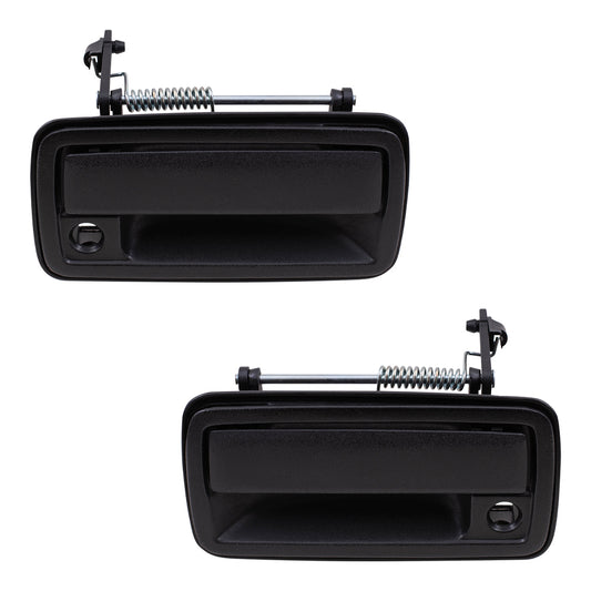 Brock Replacement Driver and Passenger Front Outside Door Handles compatible with Pickup Truck 15058576 15058575