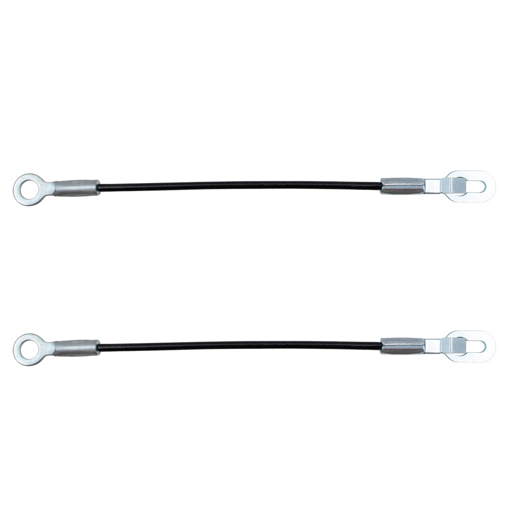 Brock Replacement Pair Set of Rear Tailgate Cables Compatible with 1988-2002 C/K Pickup Truck 19244993