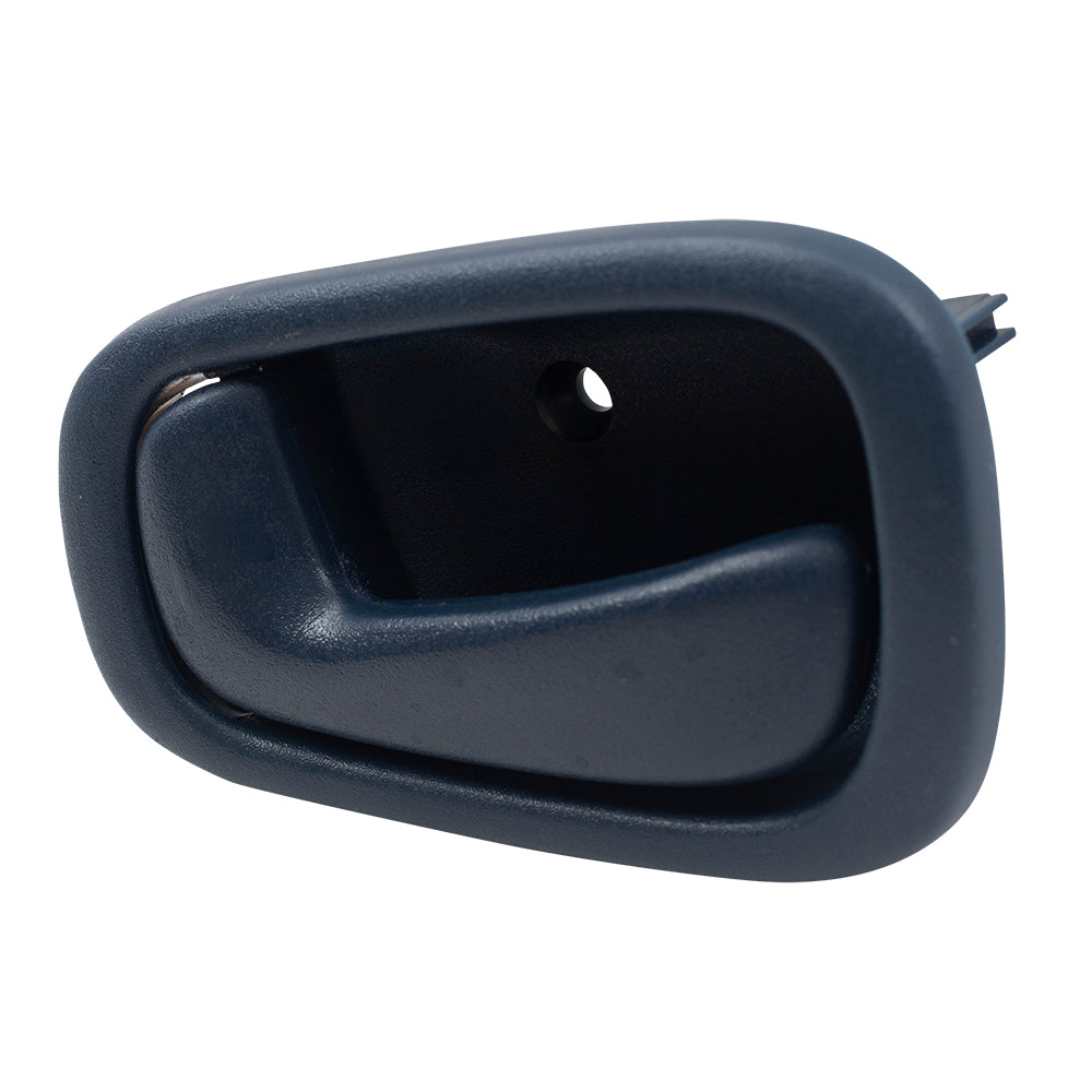 Brock Replacement Driver and Passenger Inside Inner Blue Door Handles Compatible with 98-02 Corolla Prizm