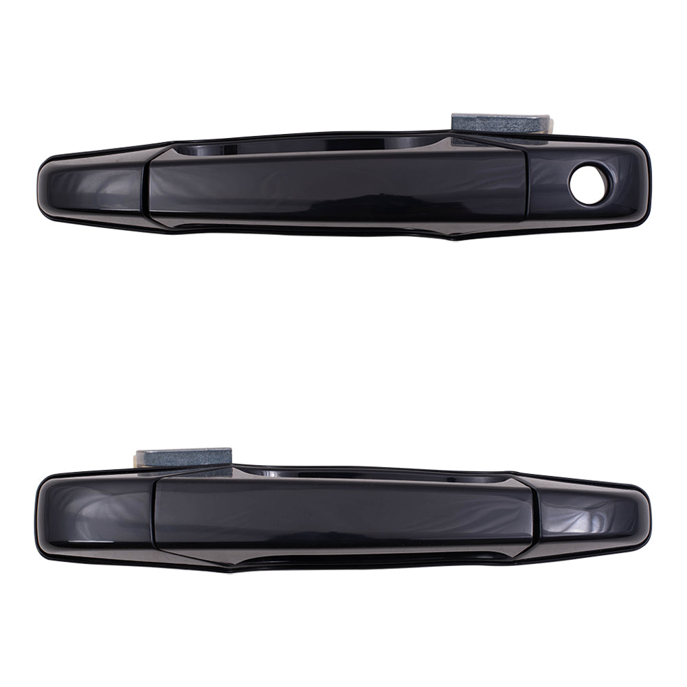 Brock Replacement Driver and Passenger Front Outside Door Handles compatible with Pickup Truck 20828243 20954801