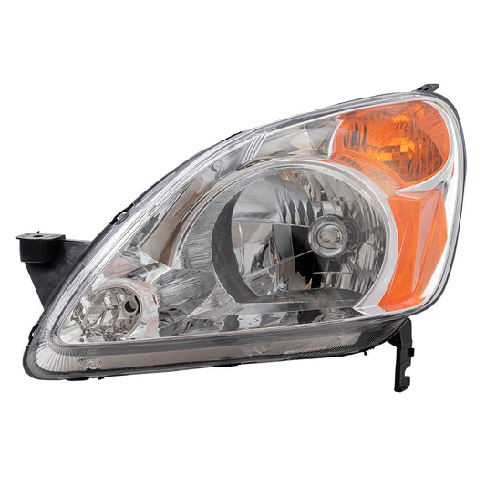 Brock Replacement Drivers Headlight Headlamp Compatible with 2002-2004 CR-V 33151S9AA01