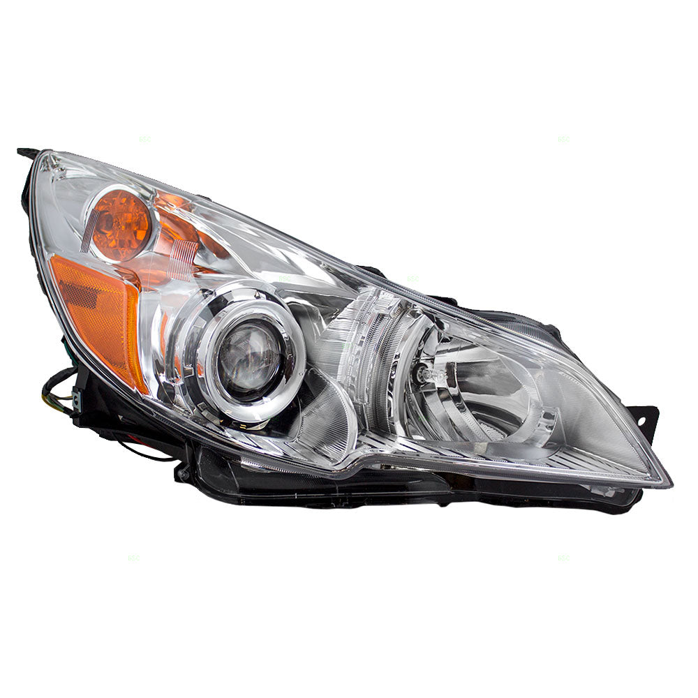 Brock Replacement for Passengers Headlight Headlamp Compatible with 2010-2012 Legacy Outback 84001AJ00E